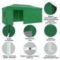Тент-шатер быстросборный 4366 3x6х3м (раскладывается гармошкой) полиэстер зеленый