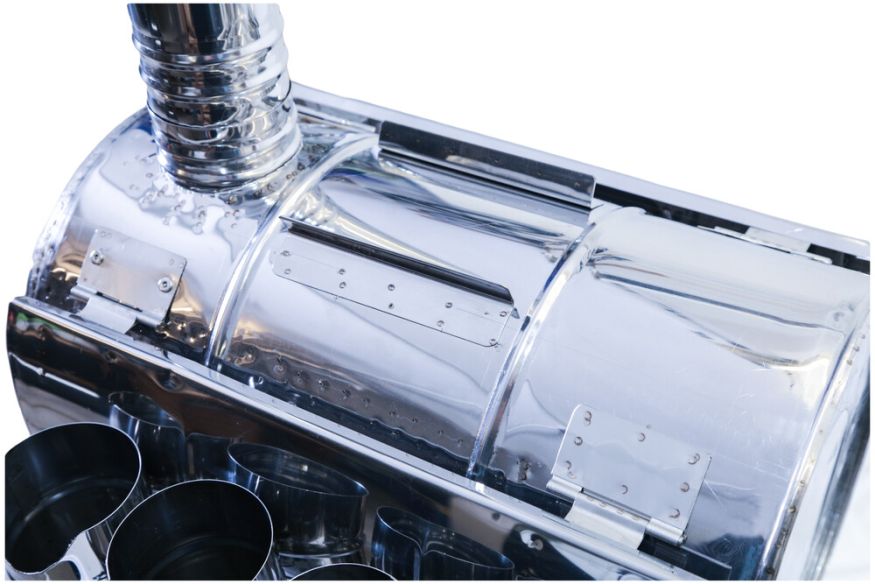 Печь походная Век Вепрь-2 с шарнирным экраном