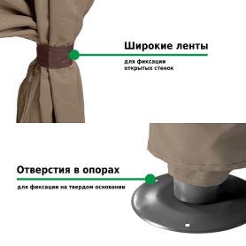 Тент садовый 1151 3х6м полиэстер, Green Glade