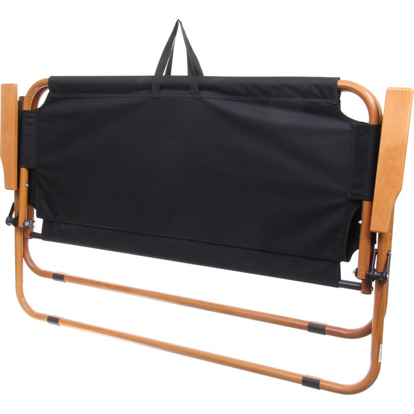 Кресло складное 2-местное с подлокотниками до 160 кг, 113*46*75 см, чёрный, каркас алюминий