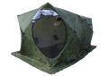 Палатка зимняя КУБ 3 Дубль (трехслойная, дышащая, камуфляж, москитная сетка)