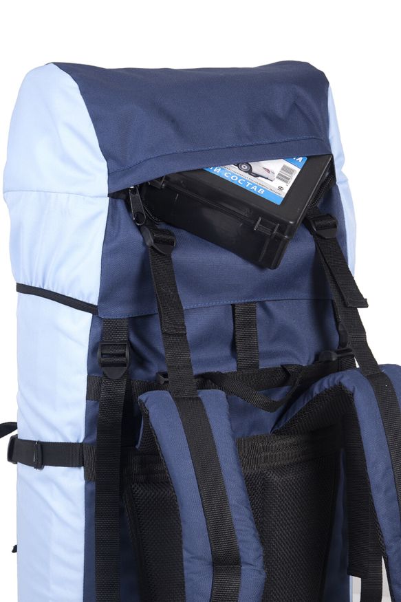 Рюкзак туристический Оптимал 2, серо-красный, 100 л, ТАЙФ