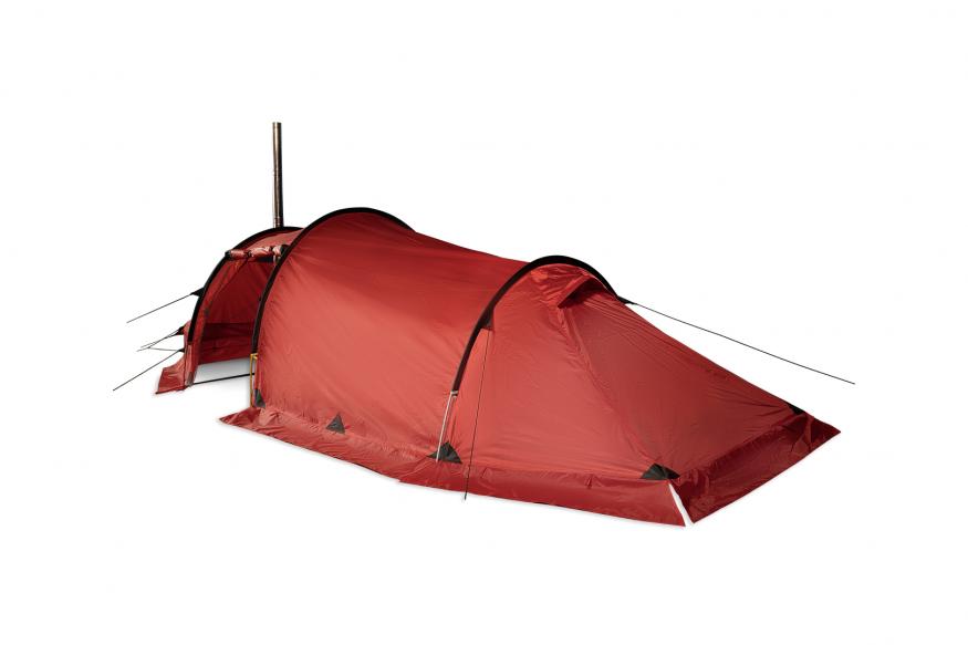 Палатка TALBERG Norga 3, двухместная, с выходом под трубу, красный цвет