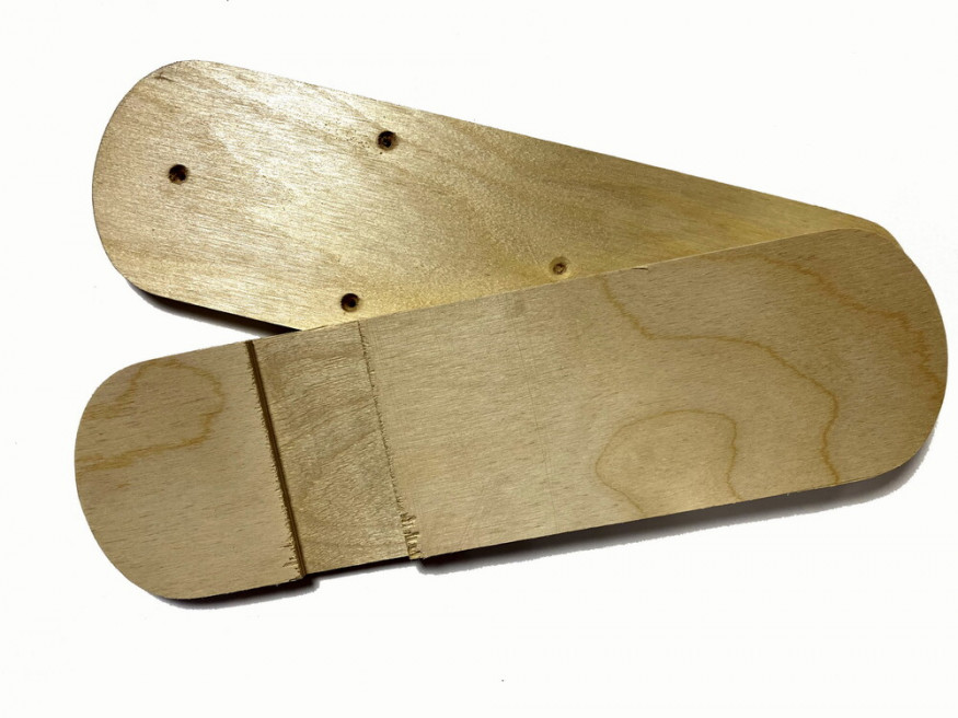 Лыжи Охотник, дерево, длина 120 см, ширина 150 мм