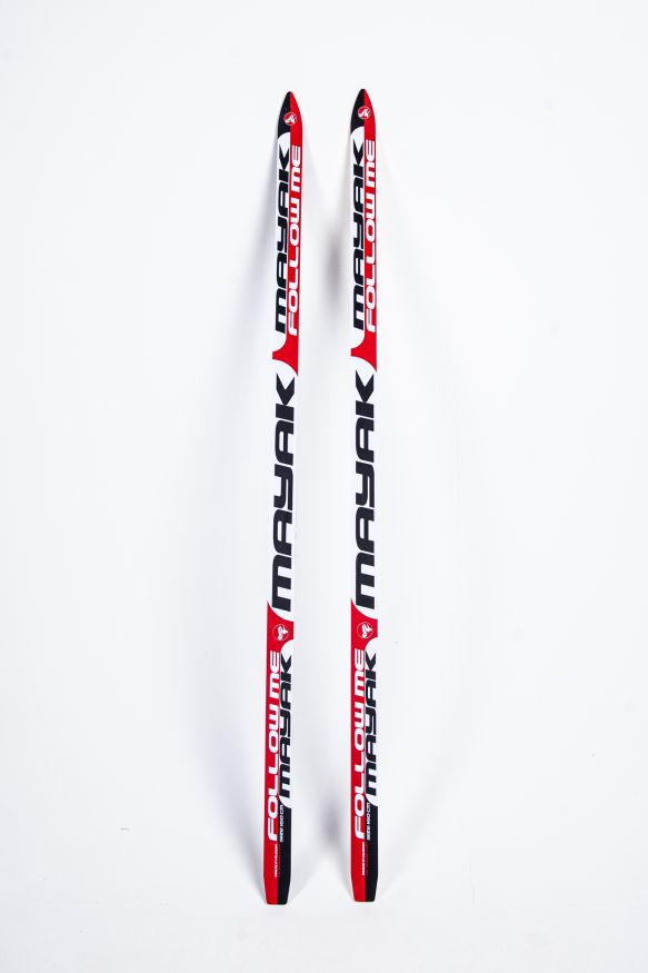 Лыжи подростковые 160 см деревянные