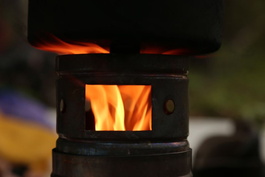 Турбопечка щепочница Век d 108 мм титан