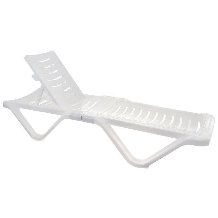Шезлонг размер 1920х620х320, цвет белый