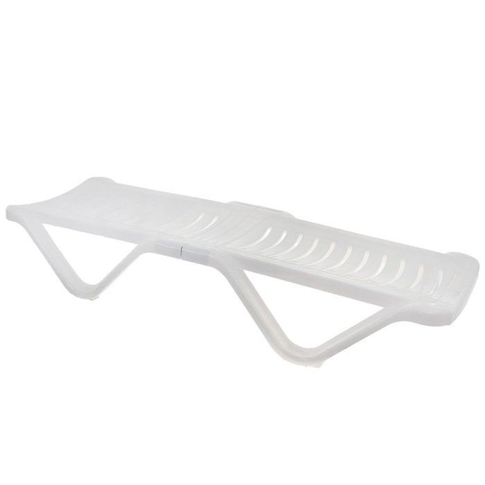 Шезлонг размер 1920х620х320, цвет белый