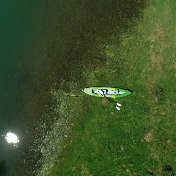 Каяк надувной двухместный с веслами Aqua Marina Betta-412, 412x80см