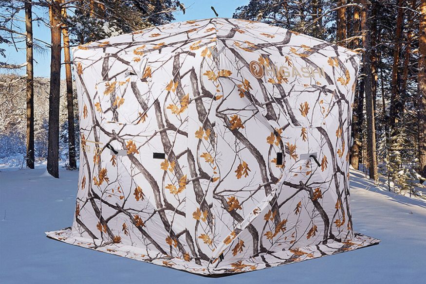 Палатка зимняя Higashi Winter Camo Penta Hot (трехслойная, два слоя утеплителя, пятистенная)