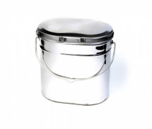 Котелок высокий 5,0 л крышка с ручками Роза Ветров