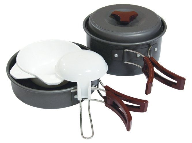 Набор посуды из анодированного алюминия на 1-2 персоны