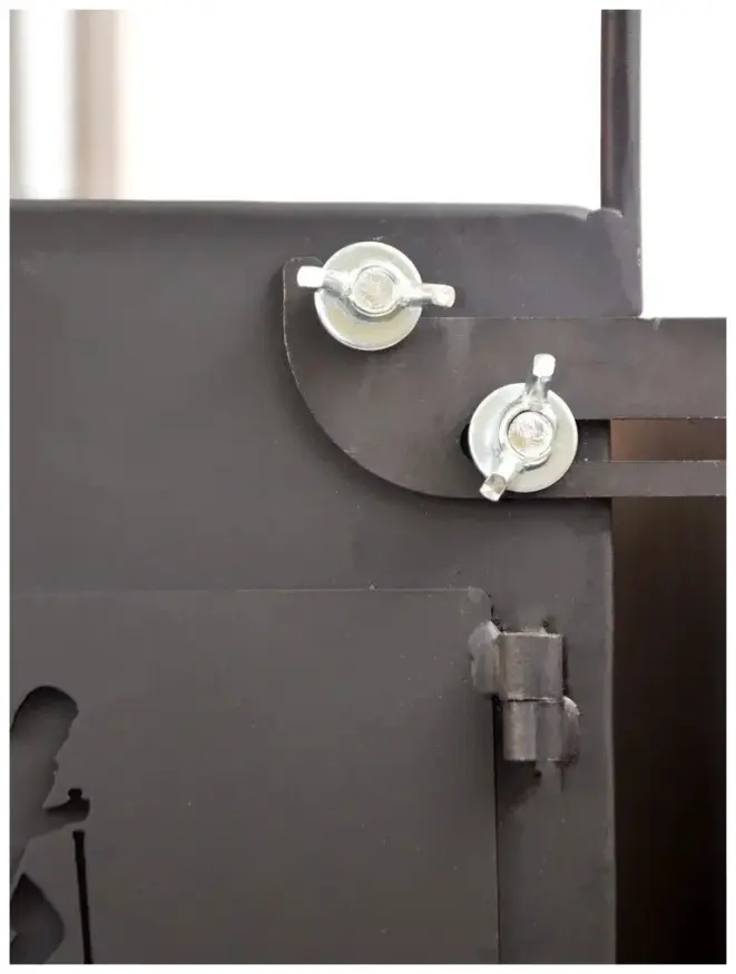 Печь походная Heavy средняя (с экранами, угловыми трубами, грибком), сталь 2 мм, Следопыт